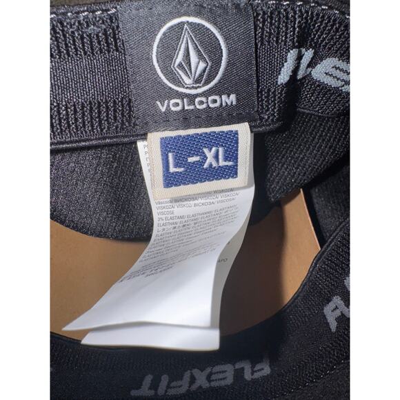 Volcom Full Stone HTHR XFIT CHH CAP Black D5532102 NWT - Picture 2 of 9